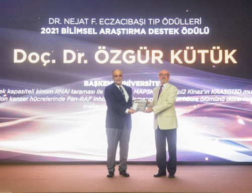 BAGEP 2015 Ödül Sahibi Özgür Kütük’e 2021 Dr. Nejat F. Eczacıbaşı Bilimsel Araştırma Ödülü