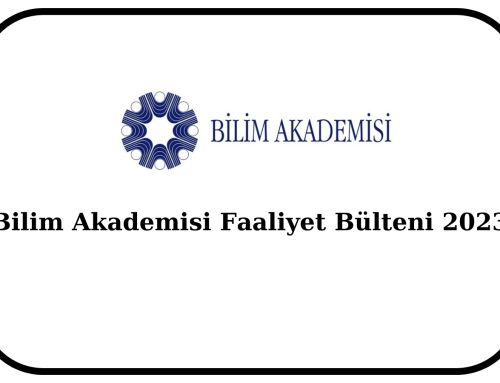 Bilim Akademisi Faaliyet Bülteni 2023